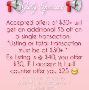 ☆ July $pecial ☆